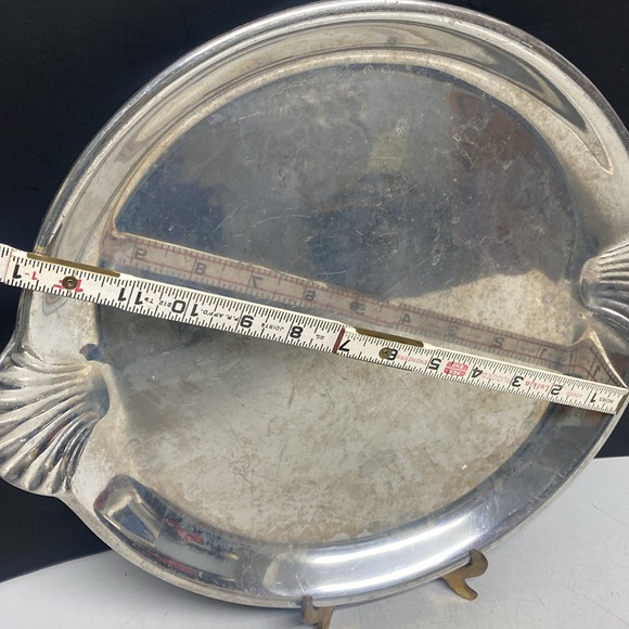 RWP The Wilton Co Armetale Shell Handled Tray Platter - Picture 5 of 15